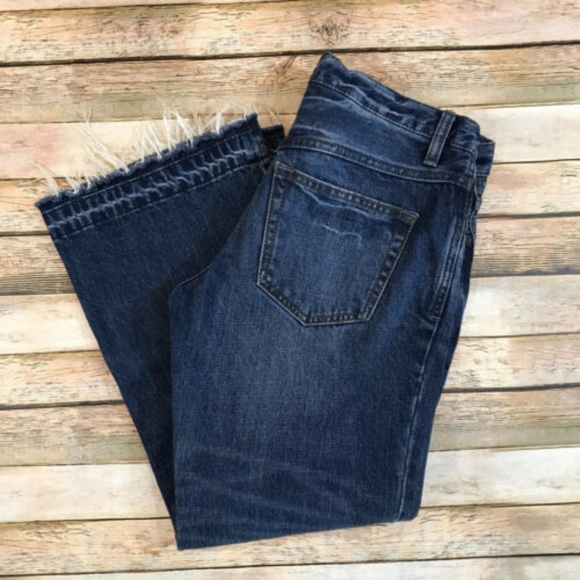 Free People High Rise Button Fly Released Hem Jean - Picture 3 of 8